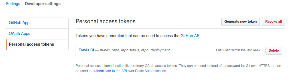 github settings